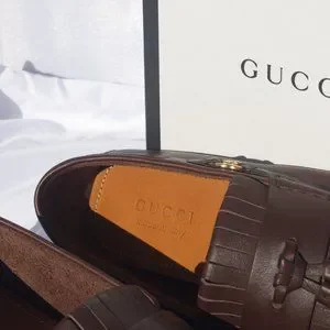 Gucci Men\'s Brown Driving Shoe with Tassel NEW IN BOX WITH SHOE BAG Gucci | Shoes | Gucci Mens Brown Driving Shoe With Tassel  main image 3
